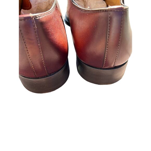 Magnanni Men\'s Cotillas II Monk Strap Leather Shoes Cognac Brown Size 9.5 main image 7